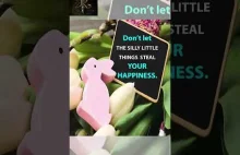 Don't Let the Small Things Steal Your Happiness - Inspirational Quote