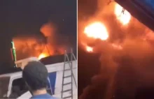 "Sana. Izrael uderzył w Jemen. Kula ognia nad elektrownią [WIDEO]"