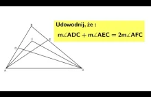 Trójkąt i zadanie na dowodzenie. Sprawdź czy rozwiążesz.