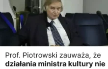 Prof Piotrowski uważa, że działania ministra kultury NIE MAJĄ PODSTAW PRAWNYCH