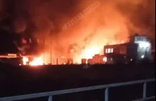 Rosyjski atak z zeszłej nocy na magazyny w Ukraine - port na Dunaju