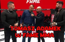 TOMASZ ADAMEK W FAME MMA! ZAPOWIADA WALKI WE FREAK FIGHTACH - YouTube