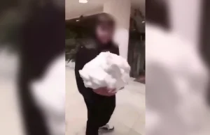 Chuligański wybryk w centrum handlowym w Elblągu