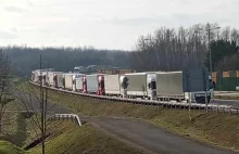 Kolejka samochodów ciężarowych sięga obwodnicy Ropczyc - Portal Ropczycko-Sędzis