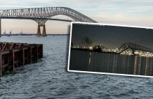Katastrofa w USA. Runął most w Baltimore po uderzeniu kontenerowca