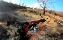 Rosyjski żołnierz palił marihuanę z "wiadra". Zestrzelił go ukraiński dron