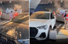 Przestępcy klimatyczni zdewastowali salon Audi