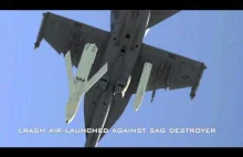 Amerykańska reklama z 2016 pokazująca trafienie Moskwy dwiema rakietami