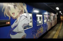 ANIME TRAIN "Hanasaku Iroha" na stacji w Nanao
