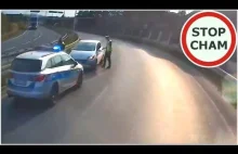 Jazda pod prąd na wjeździe na autostradę A8 - instant karma