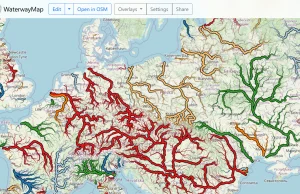 Tym razem mapa z rzekami i ich dopływami. Ciekawa wizualizacja