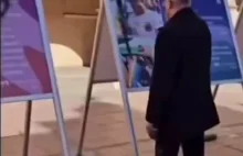 Grzegorz Braun "zdewastował" wystawę lgbt na opolskim rynku