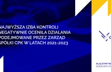 NIK negatywnie ocenia działania zarządu CPK z lat 20212023