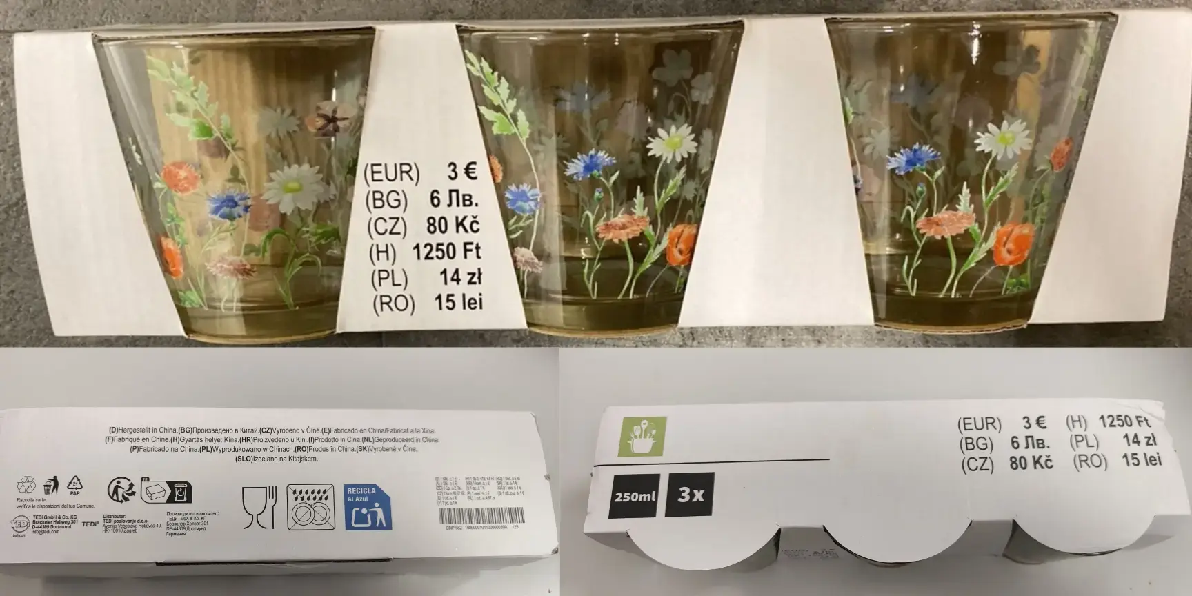 Trujące szklanki! Uwaga na produkt z sieci TEDi Ostrzeżenie Sanepidu