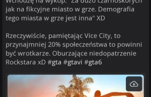 GTA 6 krytykowane przez część Polaków. Na zwiastunie gry pokazano zbyt wielu cza