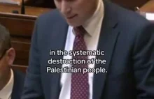 Irlandzki polityk o konflikcie między Palestyną a izraelem.