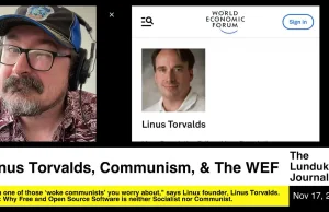 Linus Torvalds, komunizm i WEF