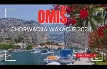 Omiš w drodze z Podgora na wyspę Čiovo. Trasa Jadranska Magistrala