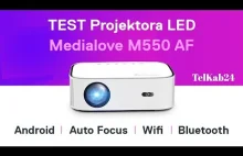 Idealny projektor do domu lub pubu - MediaLove M550 AF - Google Play Netflix Dis