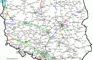 Mapa budowy dróg ekspresowych i autostrad na przestrzeni 16 lat
