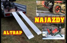 Polskie najazdy aluminiowe ALTRAP - Nośność 1500kg. Na traktorek, quad, sprzęty