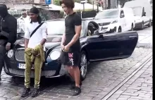 Pato raper blokuje ulicę w Warszawie, żeby nagrać teledysk