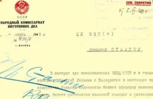 5.03.1940 - kierownictwo polityczne rosji podjęło decyzję o zamordowaniu jeńców