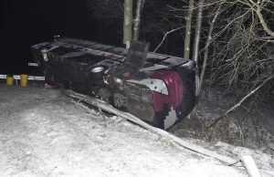 Wypadek udziałem autokaru przewożącego ob. Ukrainy.