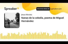 Nanas de la cebolla. Poemas recitados de Miguel Hernández. Poema con voz...