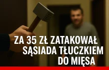 Zaatakował sąsiada tłuczkiem do mięsa, powodem było 35 zł.