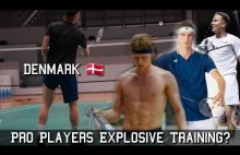 Treningi duńskich badmintonistów