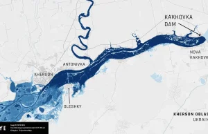 Ukraina: gigantyczna powódź widoczna na zobrazowaniach ICEYE | Space24