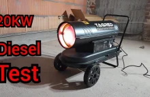 Nagrzewnica Spalinowa Tagred 20KW Diesel TA970 - YouTube