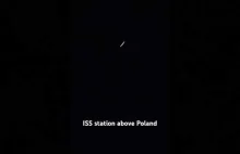 Przelot międzynarodowej stacji kosmicznej nad Polską