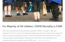 Ukrywane badania brytyjskie: Dzieci i młodzież wcale nie umierały na kowid (ok.