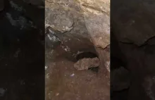 Wjazd w jaskiniową dziurkę | The entrance to a cave hole | Jaskinia | Cave | 4K