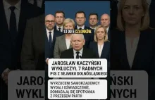 Kaczyński wyrzuca radnych PiS! Morawiecki osłabiony.