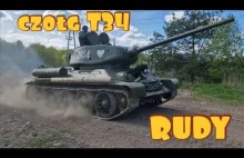 Czołg T34 RUDY pancerna zabawka pana Sławka