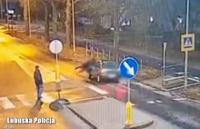 Kobieta potrącona na przejściu – nagrane video