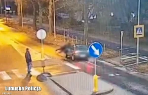 Kobieta potrącona na przejściu – nagrane video