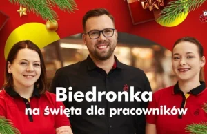 Ponad 160 mln zł dla pracowników Biedronki z okazji świąt