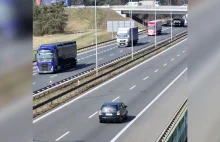 4 kilometry cofania autostradą po wypadku [FILM]