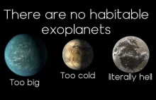 Nie istnieją żadne znane egzoplanety nadające się do zamieszkania
