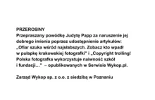 Znana fotografka zmusiła Wykop do przeprosin