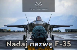 Sztab generalny ogłasza konkurs na nazwę nowego F-35