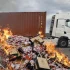 Francuzi w ramach protestu niszczą ładunki pochodzące z Hiszpanii