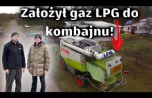 Rolnik założył instalację LPG do kombajnu i oszczędza 350zł dziennie!