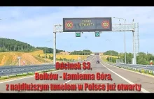 Najdłuższy tunel w Polsce już Otwarty. Oficjalne otwarcie S3 na Dolnym Śląsku. P