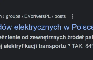 Wiadomo, że większość kupuje EV ze względu na patriotyzm ?!