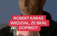 Robert Karaś wiedział, że brał" niedozwolone substancje. "Miałem to w dupie!".